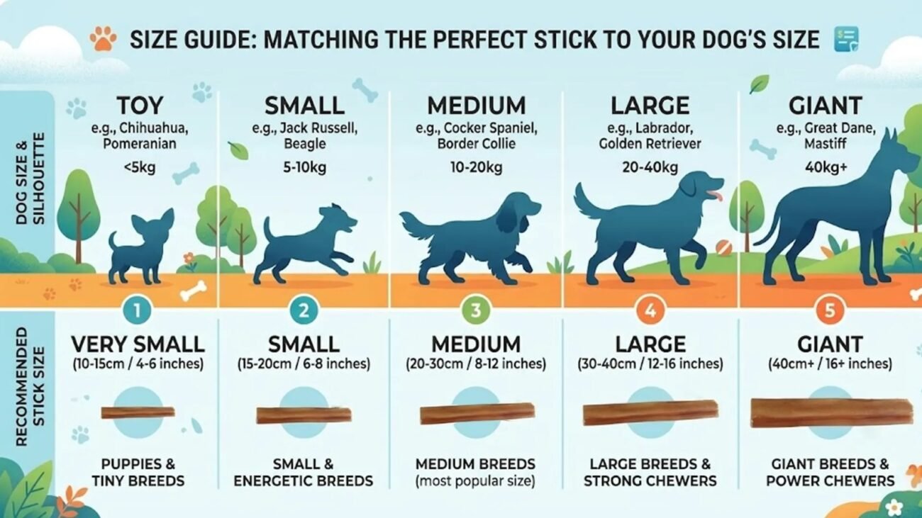 bully sticks for dog,
okiniiri bully sticks size guide